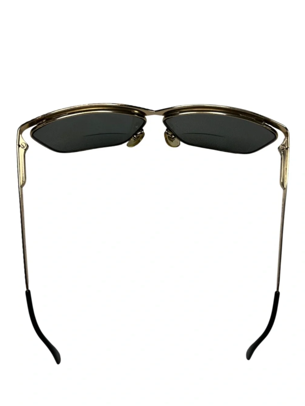 Vintage Fendi FS 207 Rope Brow Sunglasses Gold Italy 61-10-135 Frames